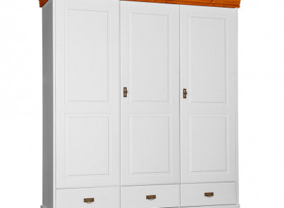 Wardrobes Country Style Wardrobe Clothes Cabinet Wood Cabinet XXL Wardrobe Shelf